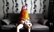 The guy fucks the beauty niki shu in sexy cosplay costumes.