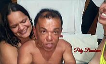 Famous Brazilian Dwarf Zezinho Tevez's Honeymoon With Paty Bumbum And Fada Mel