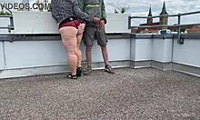 Intense summer vacation fucking lustful mother-in-law outdoors