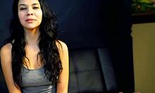 sexy coed sabrina sucks dick and gets banged in doggy