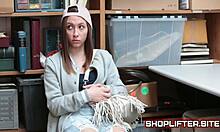oh man, that young shoplifting teen got caught and blackmailed in the store