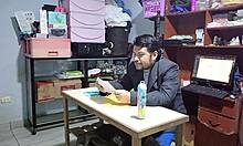 the secretary goes for a job interview and ends up sucking the boss's cock