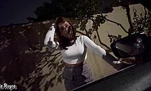 Latina Prostitute Sucks Big Cock Outdoors, Tight Pussy Fucked Publicly