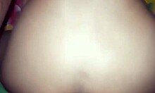 Latina amateur brunette swallows huge cock in homemade scene