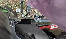 Masturbating Outdoor While Ladies Watch