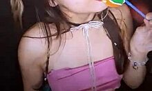 bonneyuwu sucks on that lollipop cutely