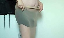 Carmen Tries Nylon For Whole Body