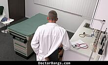 Teen Agrees to Threesome Doggystyle with Doctor and Milf in Hospital