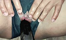 hey, check this horny brunette teen taking it deep in her tight ass with a wet creampie finish