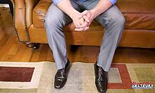 Skinny brunette jae scott sucks dick and gets pussy deeply fucked