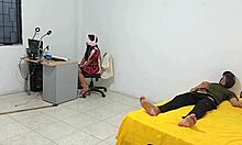 Young Latina step sister sits watching as I masturbate in front of her during homemade roleplay