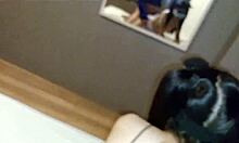 the construction guy followed me to fucked and creampied, using tantaly doll.