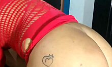 Athletic Latina milf with big clit flashes and gets anal fucked by gym buddy.