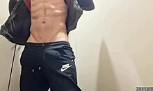 i'm this hunky stud getting naughty with my big cock in the public bathroom