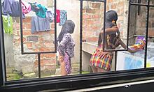 housewives turn to making homemade videos after laundry chores at home as playful amateurs