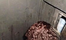 I took my special cousin to the party, and my friends took advantage with gloryhole fun.