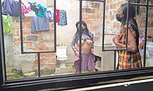 housewives turn to making homemade videos after laundry chores at home as playful amateurs