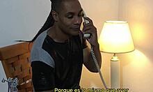 Neighbor takes advantage of shower defect to fuck brunette with monster cock.