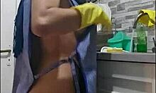 Mia Niqab Shakes Ass Intensely with Dildo in Lingerie