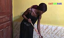 ebony chubby cleaner gets fucked by bbc during room service