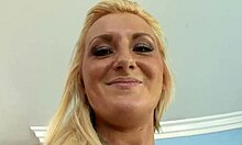 Nikki Blake bent over for big cock fingering