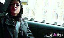 nelia estrada flashes huge tits in madrid