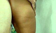 Teen Lets Stepfather Fuck Her Ass Anal Standing, Creampie Inside Gaping Hole