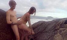 Beautiful Teen Begs For Cum From Muscular Man On Floripa Beach