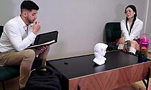 Student flirts with teacher for good note