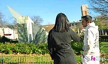 nelia estrada flashes huge tits in madrid