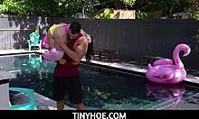 Tiny latina stepsister Violet Gems fucked under desk? Oh yes!