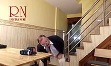 Humiliated Cuckold Husband Watches Plumber Fuck His Wife In Kitchen Doggystyle