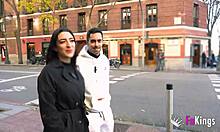 nelia estrada flashes huge tits in madrid