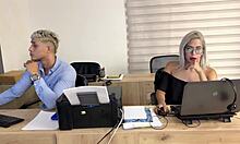 Secretary And Co-Worker In Office Encounter - Milan Rodriguez