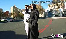 nelia estrada flashes huge tits in madrid