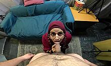 Mia Niqab Shakes Ass Intensely with Dildo in Lingerie