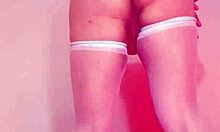 This Mexican stepmom masturbates solo, recording her chubby body for her stepson who loves swingers