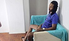 safada carioca feels intense pleasure giving on the sofa at sister's house with joao o safado in first time bareback