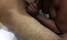 Does this morena love sucking my cock in the motel bathtub? Watch her big ass get fucked!