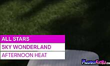 Bombastic All Natural Teen 18+ Sky Wonderland Stripping And Taking Sunbath