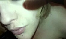 Shy redhead softly sucks her Tinder date's cock