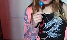 bonneyuwu enjoying 3 25 lollipops