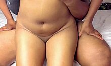 my indian stepsister moans drinking monster cum load