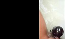 My shaved latina pussy enjoys a nice dildo