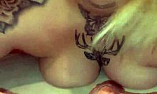 hot milf with perfect body and natural tits takes big cock from young black guy!