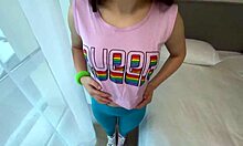 My stepfather loves cumming inside my pussy, big tits and all