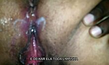 Wife Moans Loudly on My Best Friend's Huge Cock While I Suck Her Big Ass in Intense MMF Threesome.