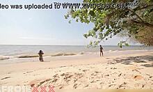 Caribbean Girl Naked at Beach After Shower
