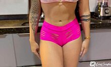 Delicious Kitchen Sex With Brazilian Slut Squirting On Big Cock