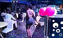 A teen is bound and twerking in this casual video